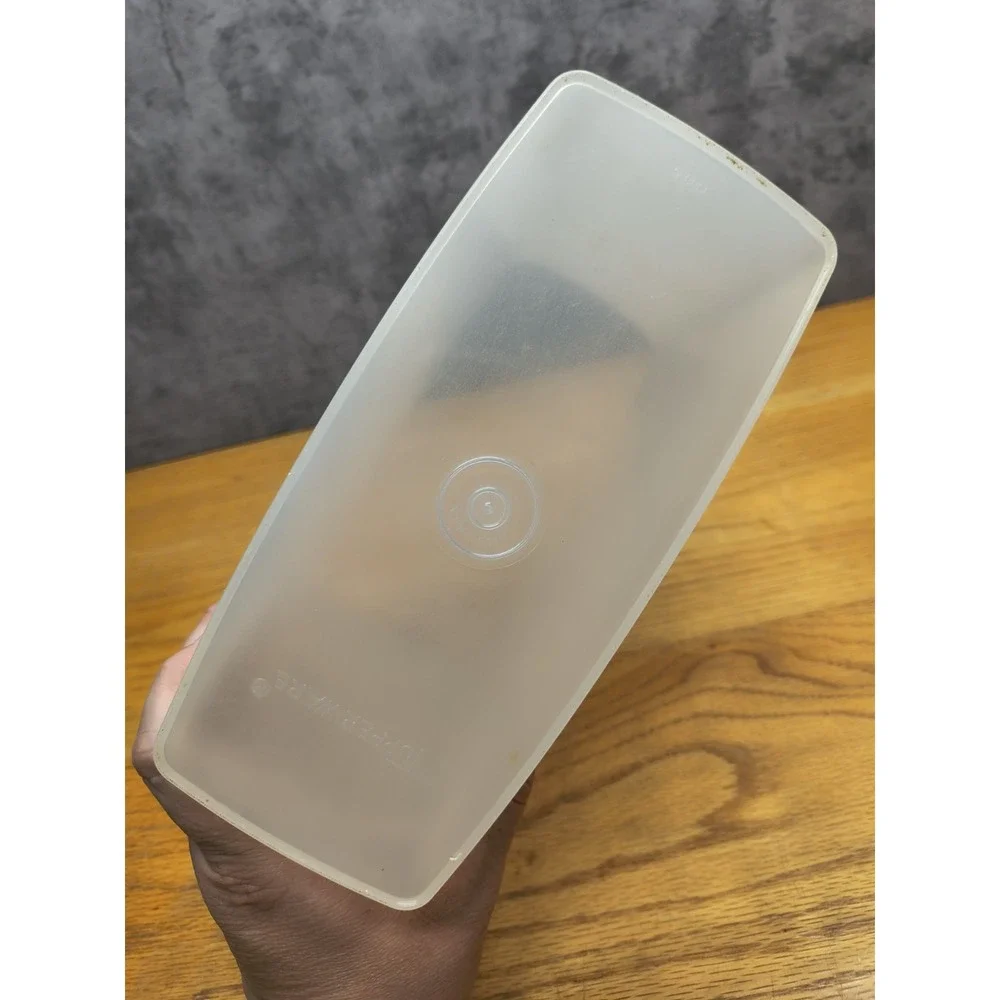 Lot of  3  Brown Lid Tupperware‎ Modular Mates - Storage